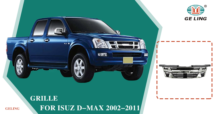 Black Chrome Grille For Isuzu Dmax 2009