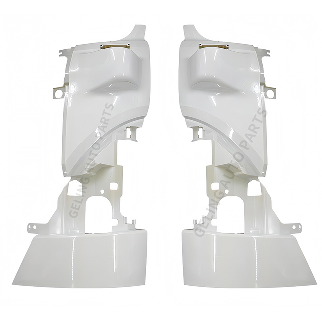 White Plastic Air Defector Corner Bumper For Hino 500
