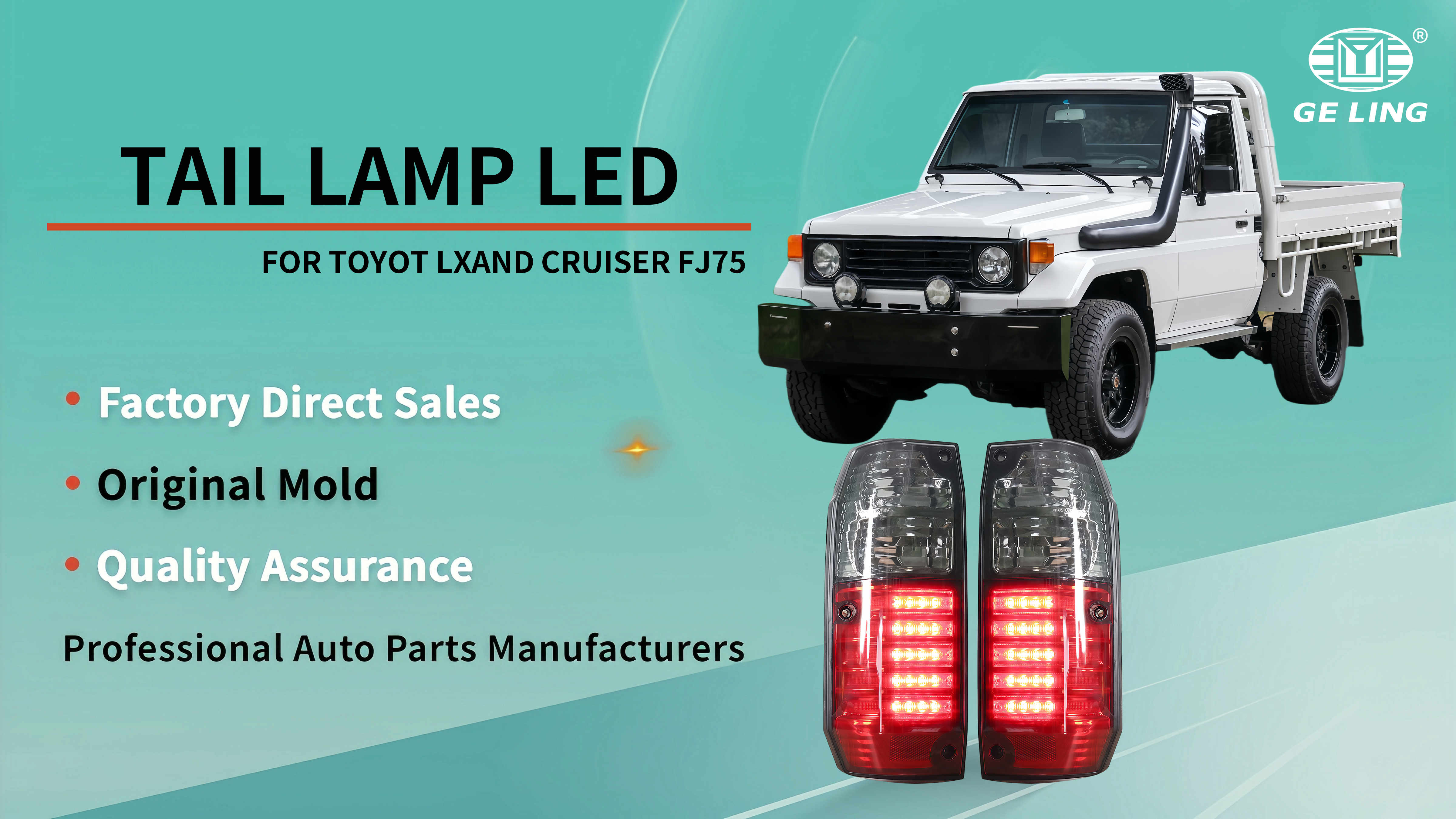 LED Taillight For Toyota Land Cruiser Fj75 LC70 LC75