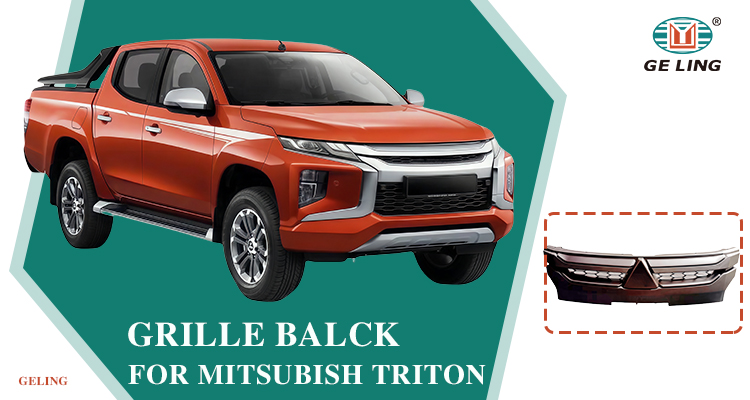Black Front Bumper Grille untuk Mitsubishi Triton L200 2019