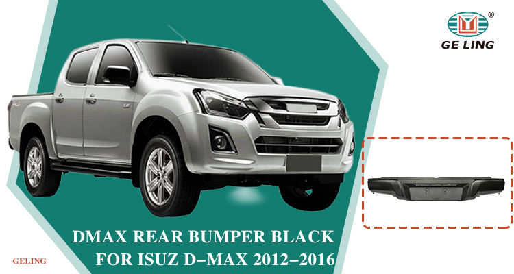 Isuzu Dmax 2002 Black Rear Bumper