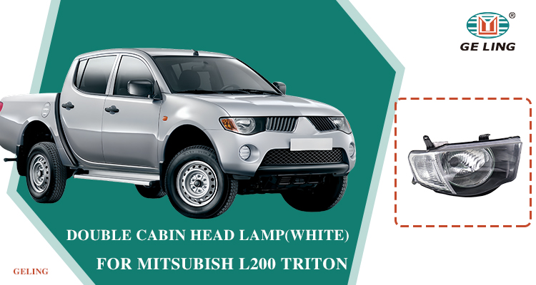 White Head Lamp for Mitsubishi L200 Triton 2005