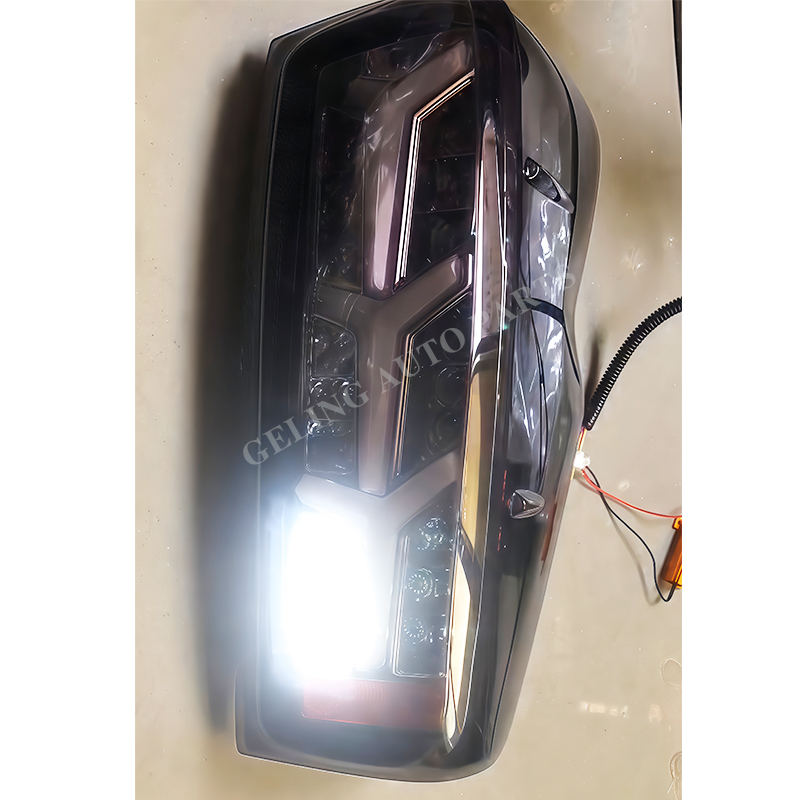 Luminária traseira de lente de fumaça modificada para Isuzu DMAX 2020 2021