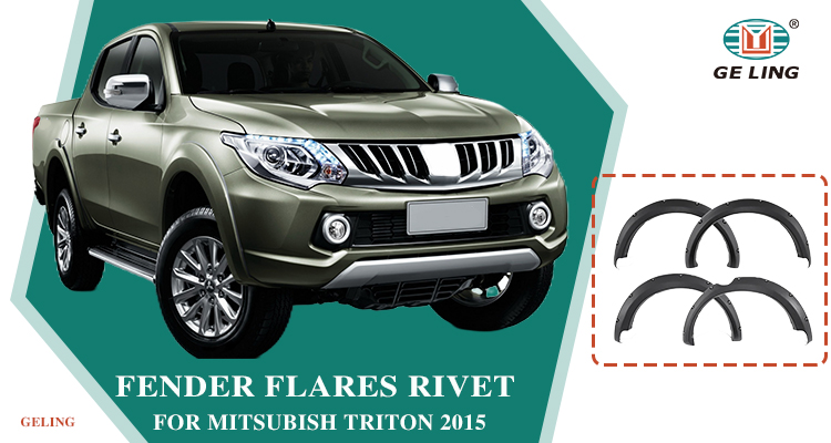 Auto Parts Fender Flares With Rivet for Mitsubishi L200 Triton 2005
