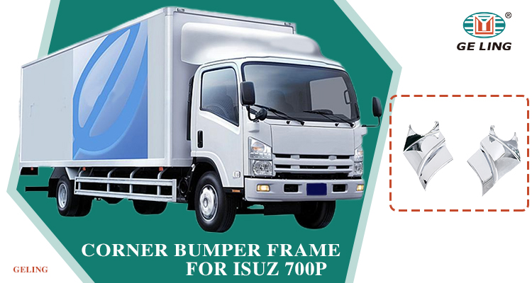 Quadro de para -choque de canto cromado para ISUZU 700P