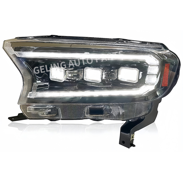 3 lampe frontale de l'objectif du projecteur pour Ford Ranger 2014-2017
