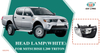 Single Cabin White Headlight for Mitsubishi L200 Triton 2005