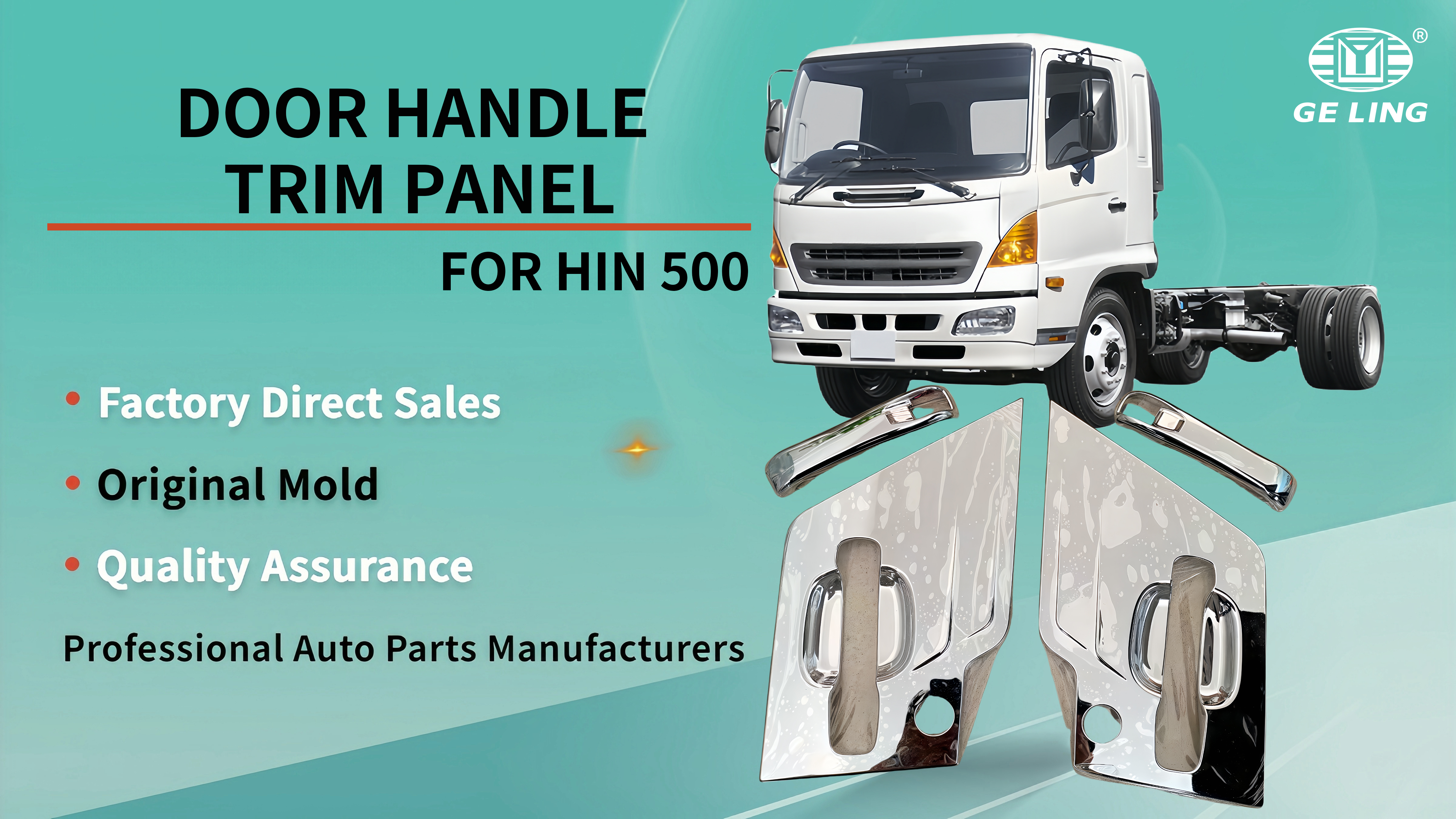 Chrome Panel Trim For Hino 500