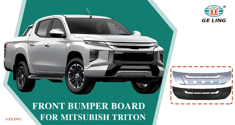 Papan bumper depan perak untuk Mitsubishi Triton L200 2019