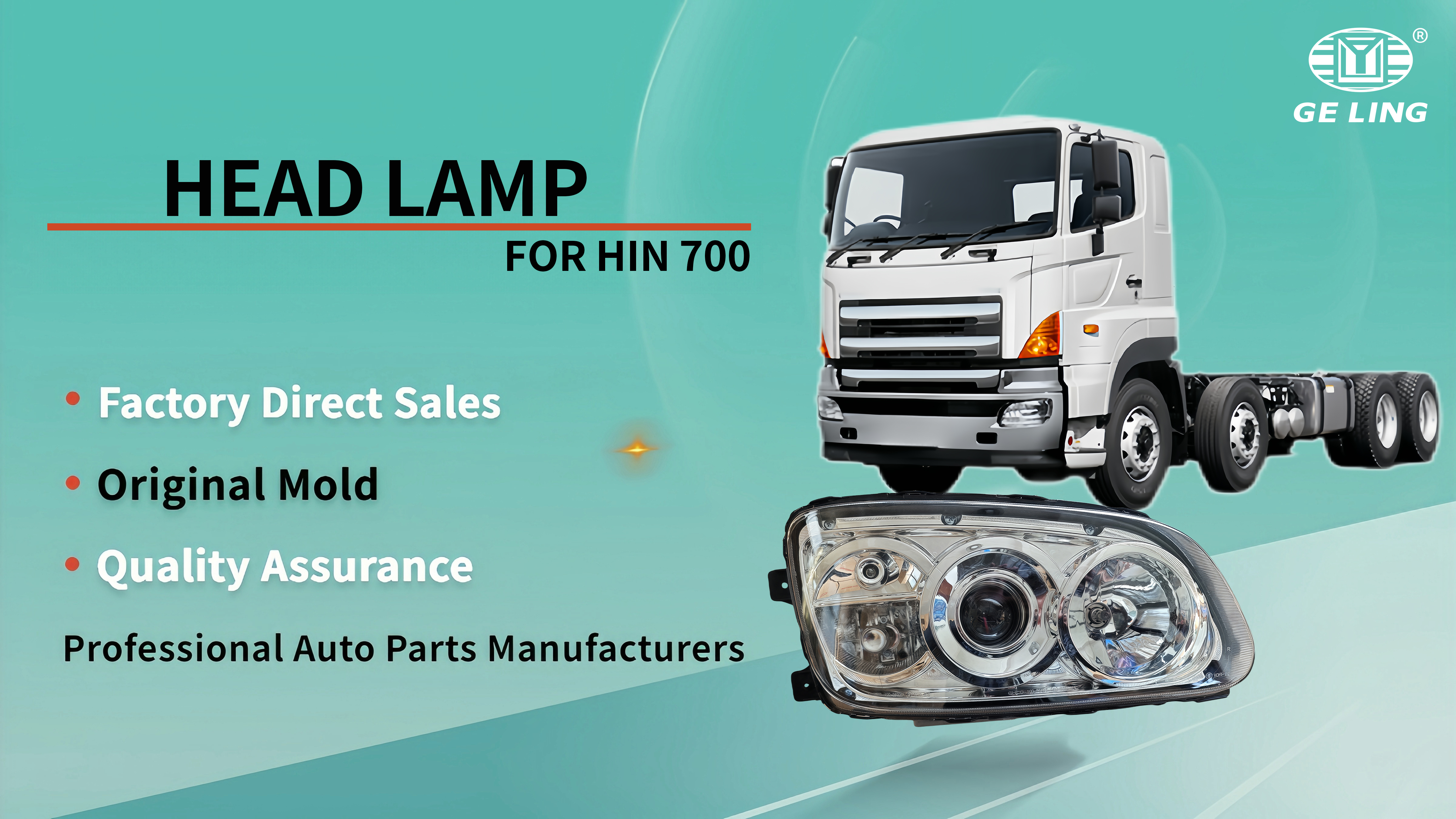 Headlight For Hino 700