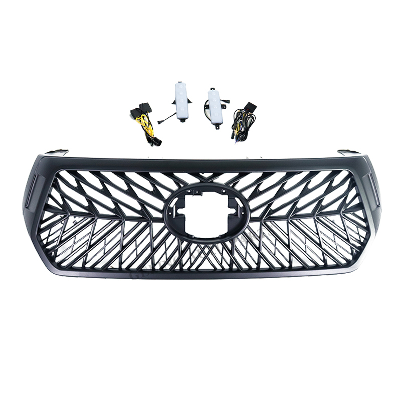 Black Grille with Lamp For Toyota Hilux Rocco 2019