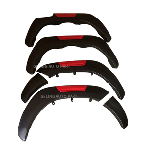 Red Exterior Wheel Eyebrow Arch Fender For Toyota Hilux Revo 2021