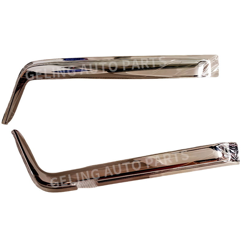 Chrome Door Sun Visor Set Weather Shield For Hino Profia