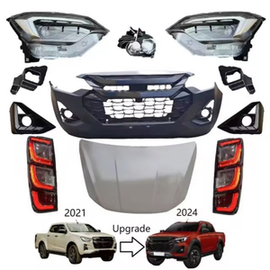 Upgrade Facelift Accessories Bumper Body Kit Headlight Tail Light Grille for Isuzu Dmax 2021 to 2024
