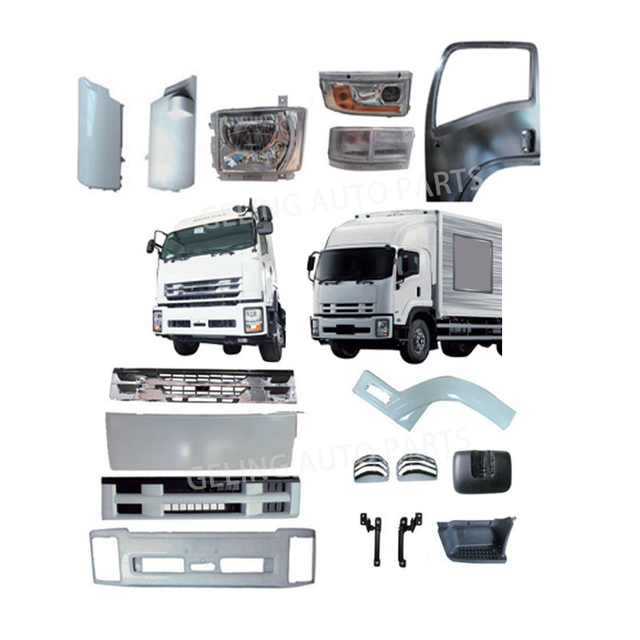 GELING Body Kits Headlight Bumper Grille Door Corner Lamp Mirror for Isuzu Forward Fvr Deca F-series 240