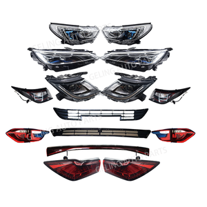 Body Kits Led Blue Headlight Rear Light Grille for BYD Yuan S1 GLX 2016 2017 2018 Yuan Plus Dolphin