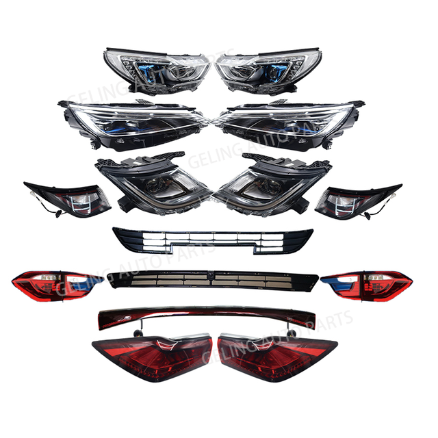 Body Kits Led Blue Headlight Rear Light Grille for BYD Yuan S1 GLX 2016 2017 2018 Yuan Plus Dolphin